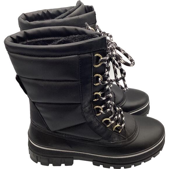 Alpine Design Women's Willow Quilted 200G Snow Boots Black Size 8 - Picture 2 of 9